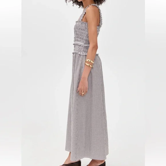 Hill House Home Brown Gingham Azalea Nap Dress - Picture 3 of 11